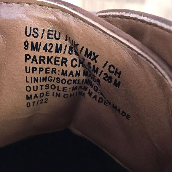 KENNETH COLE REACTION Parker Brown Leather Chukka Boot Lace Up Size 9 New - Picture 8 of 11